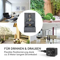 Фонтан садовий Blumfeldt Nirvana LED (10034806) - мініатюра 8