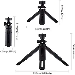 Кільцева USB LED лампа Puluz PKT3059B 6.2"+ настільний штатив - мініатюра 3