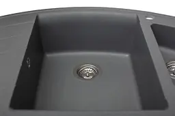 Кухонна мийка гранітна Miraggio Europe gray 1100x575x205 00207306, Сірий - мініатюра 3