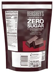 Шоколадні цукерки Hershey's Special Dark Zero Sugar 144г - мініатюра 2