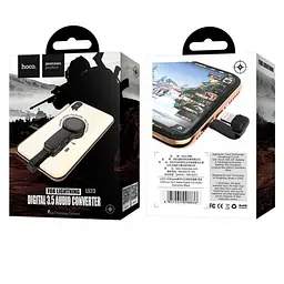 Перехідник адаптер Hoco LS23 Le Tour Apple digital 3.5 audio converter Black - мініатюра 3