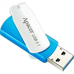 USB флеш накопичувач Apacer 128GB AH357 Ocean Blue USB 3.2 (AP128GAH357U-1) - мініатюра 3