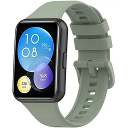 Ремінець DK для Huawei Watch Fit 2 Silicone Sport Full Light Classic (light green) - мініатюра 3