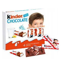 Упаковка молочного шоколаду Kinder Chocolate 50 г х 20 шт