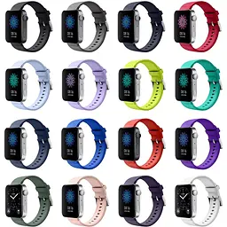 Силіконовий ремінець BeCover для Xiaomi Mi Watch / Garmin Vivoactive 3S / 4S / Venu 2С / Canyon CNS-SW71SS / Mobvoi TicWatch C2 / Withings Activite Steel / Huawei Honor S1 Orange (704516) - мініатюра 3