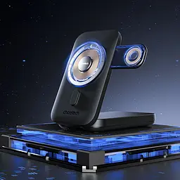 Повербанк з підставкою 10000mAh Choetech B750 Black QC3.0 PD3.0 бездротова зарядка смартфонів та Apple Watch (43-00133) - мініатюра 9