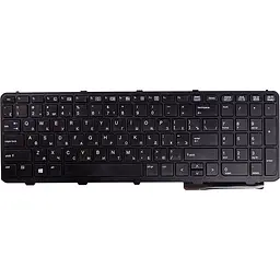 Клавiатура для ноутбука HP ProBook 650 G1 чорний, чорний фрейм