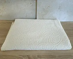 Простирадло махрове жакардове Parisa Home 200х220 щільність 400 г/м2 крем - мініатюра 3