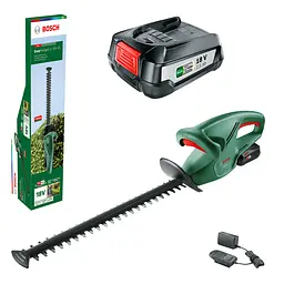 Кущоріз акумуляторний Bosch Easy HedgeCut 18-45 з 1 акб PBA 18V 2.0Ah, 1 акб PBA 18 V 2.5 Ah та з/п AL 1810 CV