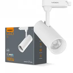 LED світильник трековий VIDEX 20W 4100K білий