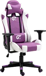 Геймерське дитяче крісло GT Racer біле з фіолетовим (X-5934-B Kids White/Violet) - мініатюра 2