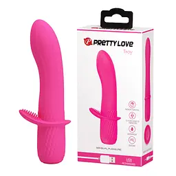 Вібратор PRETTY LOVE - TROY 12 FUNCTIONS USB PINK PRETTY LOVE BI-014607-1 98531 - мініатюра 1