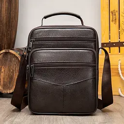 Чоловіча шкіряна сумка Vintage 24,5х20х8,5 см sum0012800 - мініатюра 5