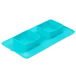 Складна миска Waudog Silicone, 38,5х23х5 см, блакитний (50802) - мініатюра 2