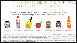 Адвент календарь Abtey Prestige Chocolate Liqueur Selection Christmas Advent 270 г - мініатюра 3