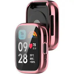 Чохол-накладка DK Silicone Face Case для Xiaomi Redmi Watch 3 Active / 3 Lite (pink rose) - мініатюра 2