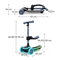 Самокат Kinderkraft 2-в-1 Raket Up Blue (KRRAUP00BLU0000) (5902533930043) - мініатюра 5