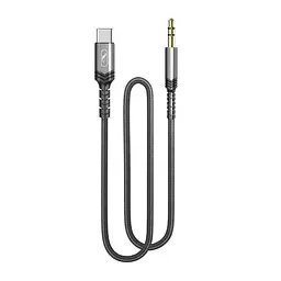 Аудіо-кабель SkyDolphin SR29 3.5 мм - USB Type-C (M/M), 1 м, Чорний (SDAUX-000076)