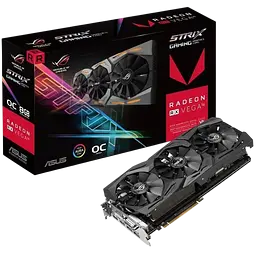 Відеокарта AMD Radeon RX Vega 56 Asus ROG Strix OC (ROG-STRIX-RXVEGA56-O8G-GAMING) Б/В