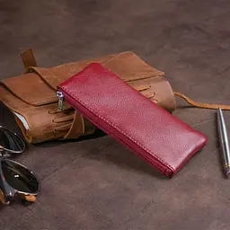 Ключниця-гаманець з кишенькою жіноча ST Leather 19352 бордова - мініатюра 9
