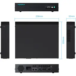 Джерело безперебійного живлення Marsriva DC UPS KP9 Pro 12xDC+PoE24VGigabit1A+USB, 14V/16V/19V/24V/48V/53V 100W 24000mAh - мініатюра 3