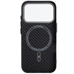 Чохол до мобільного телефона Armorstandart LikeCarbon2 MagCase Apple iPhone 17 Pro Carbon Black (ARM86258) - мініатюра 2