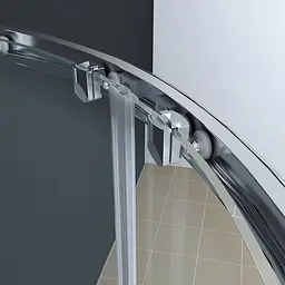 Душова кабіна без піддону Koer SR SC04-100x100x195-TR-01 прозоре скло Easy Clean 5 мм, хром KR5361, Універсальна, прозорий, хром - мініатюра 5