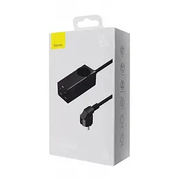 Мережевий зарядний пристрій Baseus GaN3 Pro Desktop Powerstrip AC+2U+2C 65W PSZM000001 Black - мініатюра 4