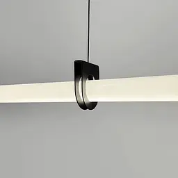 Трубчастий LED світильник із чорним корпусом 100 см | Line F | Арт. NO17-1000L BK - мініатюра 3