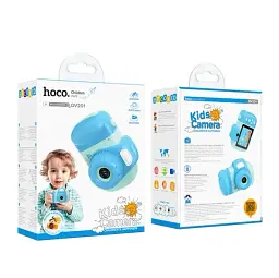 Дитяча цифрова фотокамера Hoco 600mAh/3.7V з підтримкою карти пам'яті 32MP Hосо DV201 Blue - мініатюра 5
