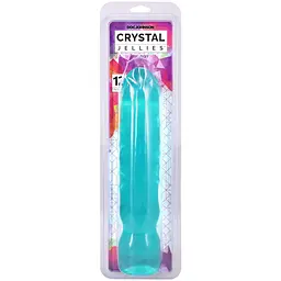 Фалоімітатор Doc Johnson Crystal Jellies 12 Inch Big Boy Teal - мініатюра 2