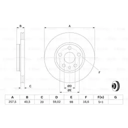 Гальмівний диск Bosch 0 986 478 896 - мініатюра 5