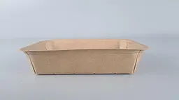 Лоток з харчового картону, 700 мл, 220x150x45 мм, KRAFT, 25 штук, для готових страв, снеків, випічки та доставки - мініатюра 3