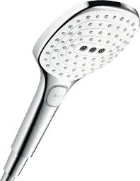 Ручний душ Hansgrohe Raindance Select E 120 3jet EcoSmart білий/хром 9л/хв 26521400, Хром