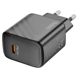 Мережевий зарядний пристрій Hoco CS22A Value Type-C PD30W/PPS/QC3.0/FCP/AFC ЄС Black (33608_3210136)