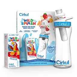 Стартовий набір: пластикова пляшка з кришкою Cirkul та один картридж Wild Splash Parrot Punch 473 мл