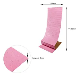 Самоклеюча 3D панель Sticker Wall під рожеву цеглу 19600х700х3мм SW-00001471 - мініатюра 6