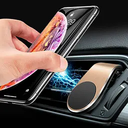 Автодержувач Car Holder L-103 золотосте кріплення магнітний тримач для телефону - мініатюра 2