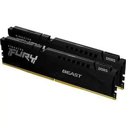 Модуль пам'яті Kingston DDR5 32GB (2x16GB) 5600MHz FURY Beast Black (KF556C40BBK2-32) - мініатюра 2