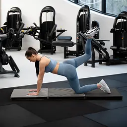 Мат гімнастичний твердий Gymtek 5см сірий - мініатюра 3
