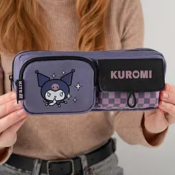 Пенал "Kite" Kuromi 1 від., м`який №HK25-2701-1 - мініатюра 3