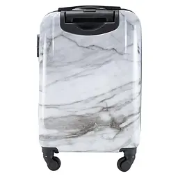 Валіза мала для ручної поклажі Semi Line 20 дюймів (S) дюймів (S) Polycarbonate/ABS-Plastic White Marble (T5731-1) - мініатюра 4