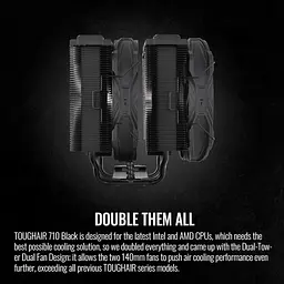 Кулер для процесора Thermaltake TOUGHAIR 710 Black (CL-P117-CA14BL-A) (7 CL-P117-CA14BL-A) - мініатюра 7
