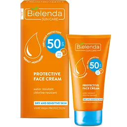 Крем для обличчя Bielenda Sun Care SPF 50 для сухої та чутливої шкіри 50 мл - мініатюра 2