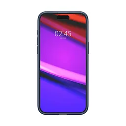 Чехол Spigen Mag Armor MagSafe для iPhone 15 Pro Navy Blue (ACS06737) + защитное стекло - мініатюра 2