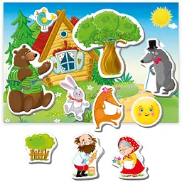Магнітний театр Vladi Toys Академія розвитку Колобок укр. мова (VT3206-30) - мініатюра 3