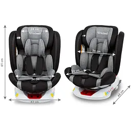 Автокрісло Kidwell Orbit Isofix 0-36 кг Black - мініатюра 4