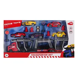 Ігровий набір Dickie Toys з автотранспортером з 5 машинками (3745012) - мініатюра 2