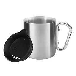 Термокухоль Tatonka Thermo Mug Carabiner 250 Сріблястий