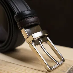 Ремінь штани двосторонній чоловічий Grande Pelle 11155 коричневий та чорний 120 см - мініатюра 10